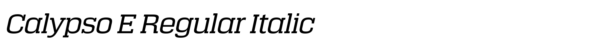 Calypso E Regular Italic image